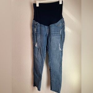 S.O.N.G maternity denim distressed denim jeans size XL